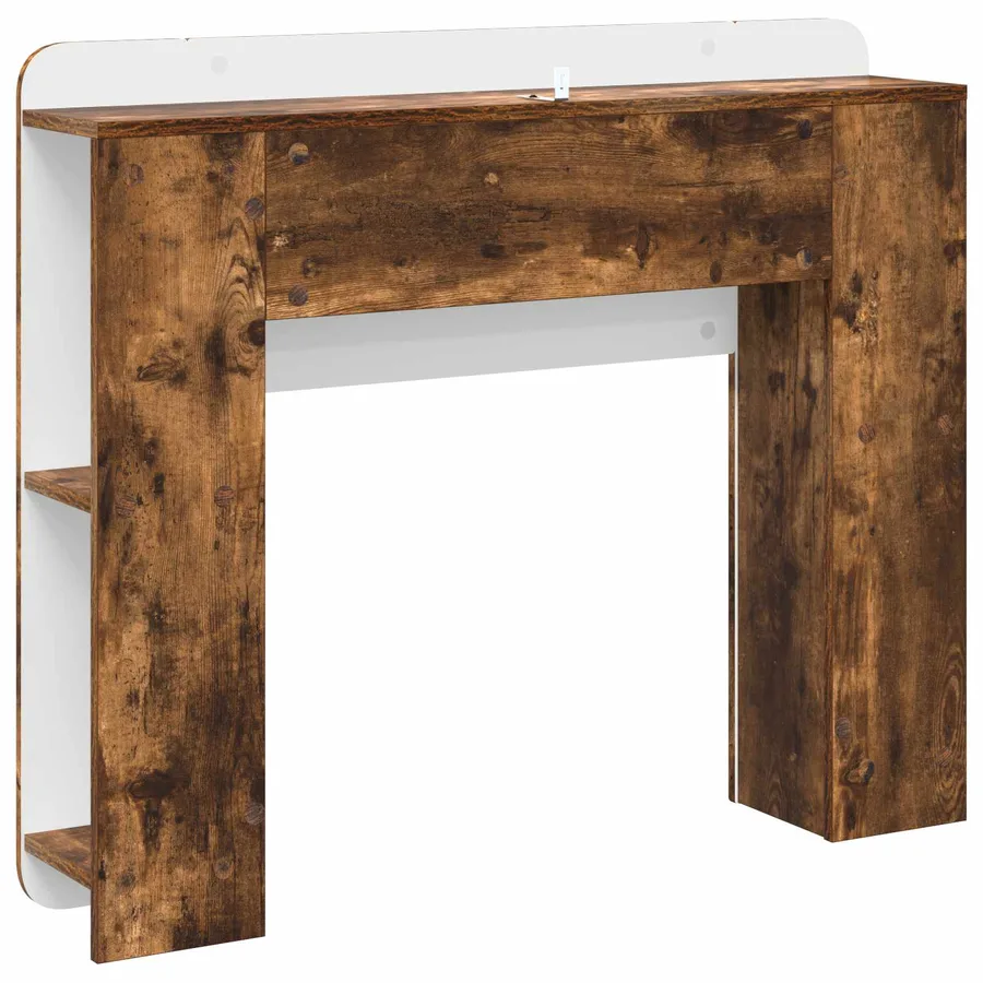 Cabinet de Tête de Lit Chêne fumé Bois d'ingénierie - 7