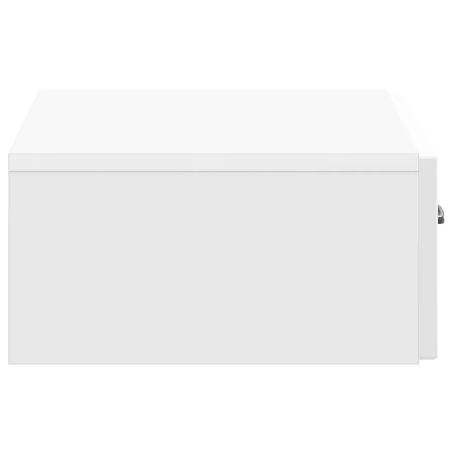 Table d'appoint murale Blanc brillant 59 x 34,5 x 17 cm - 6