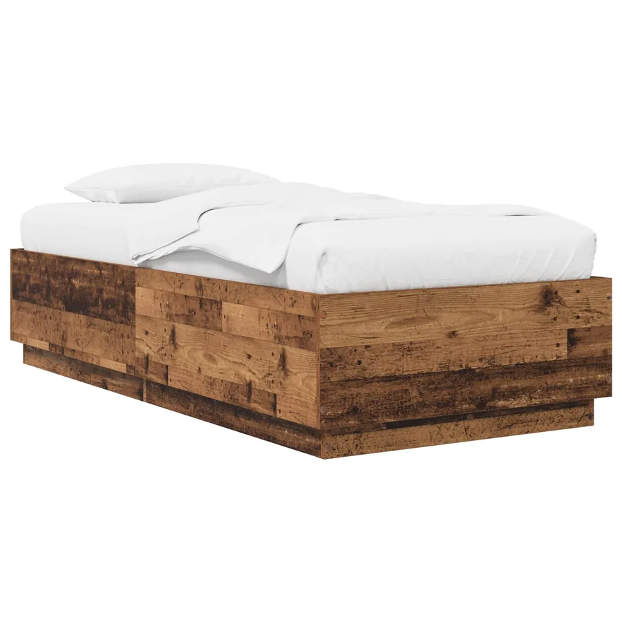 Cadre de lit Bois ancien 80 x 200 cm Bois d'ingénierie