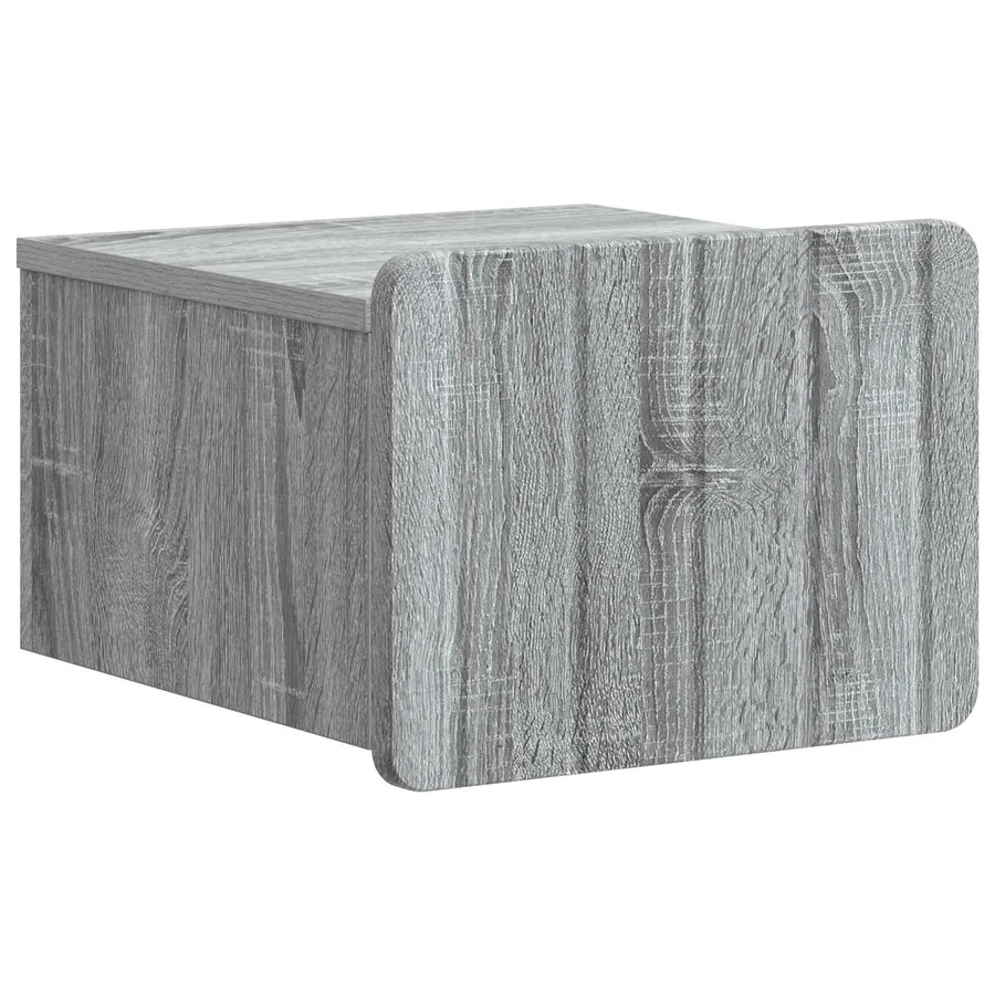 Cabinet de chevet mural Sonoma gris 33 x 34,5 x 24 cm - 2