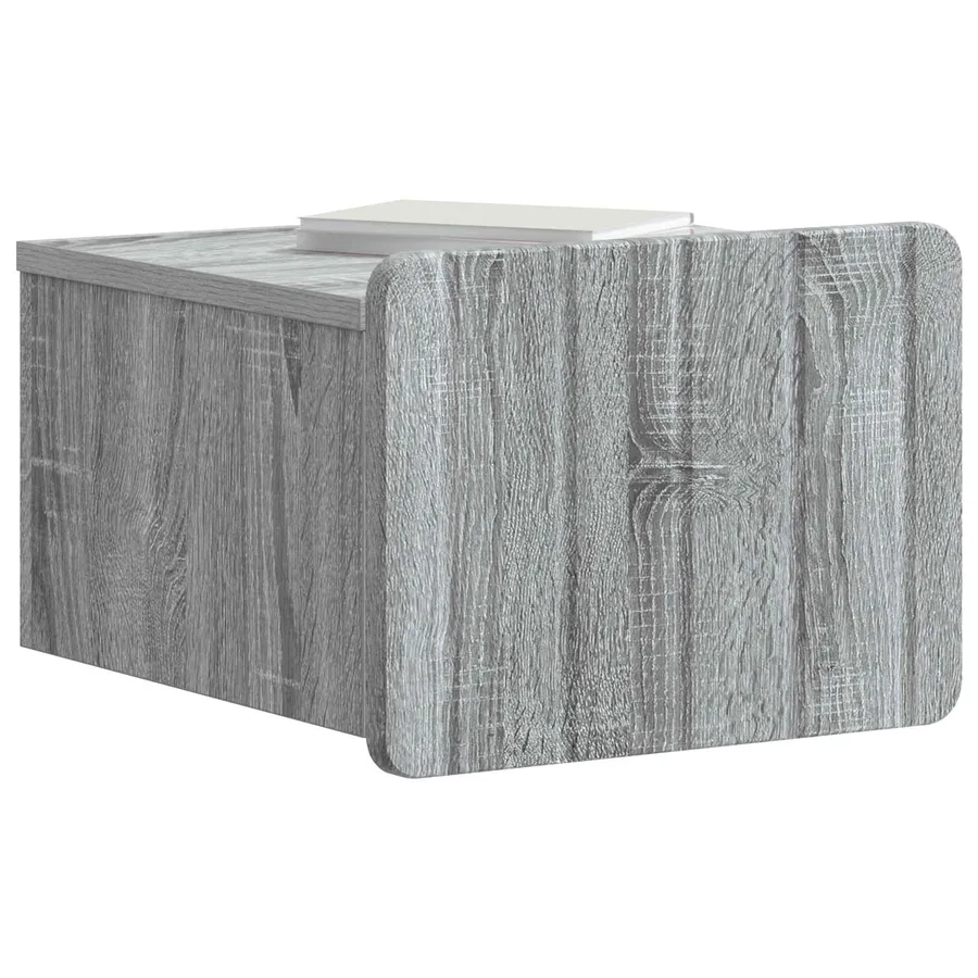 Cabinet de chevet mural Sonoma gris 33 x 34,5 x 24 cm - 3