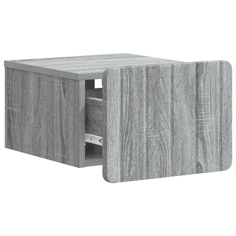Cabinet de chevet mural Sonoma gris 33 x 34,5 x 24 cm - 4