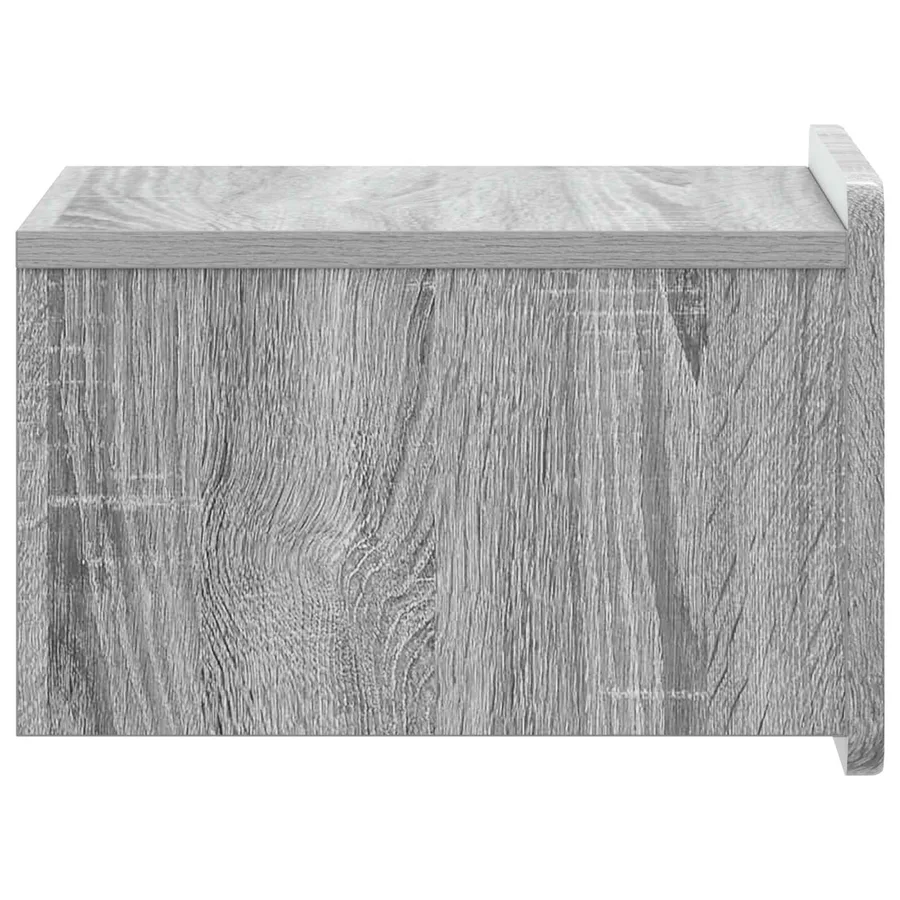 Cabinet de chevet mural Sonoma gris 33 x 34,5 x 24 cm - 6