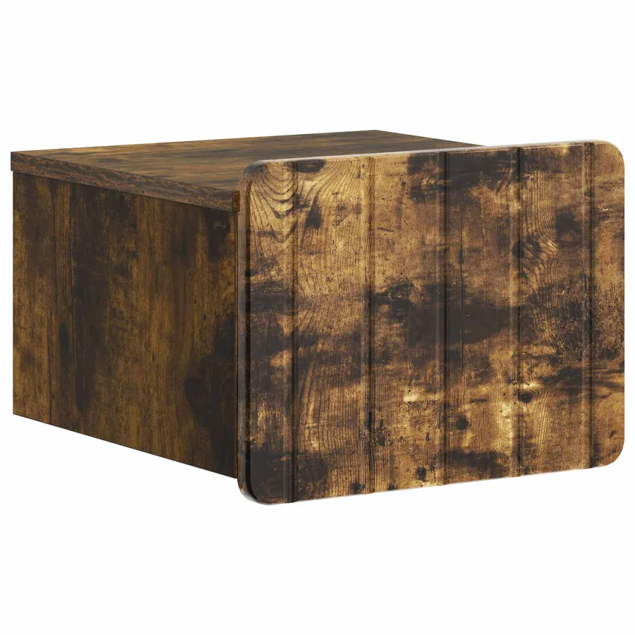 Cabinet de chevet mural Chêne fumé 33 x 34,5 x 24 cm - 2