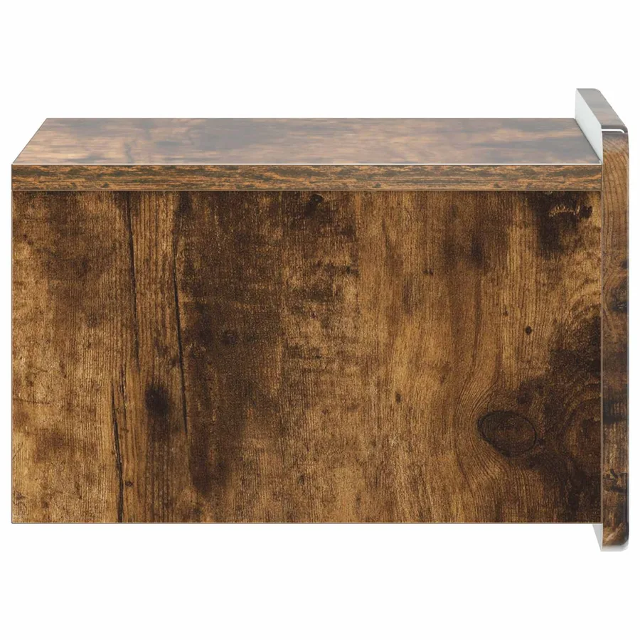 Cabinet de chevet mural Chêne fumé 33 x 34,5 x 24 cm - 6