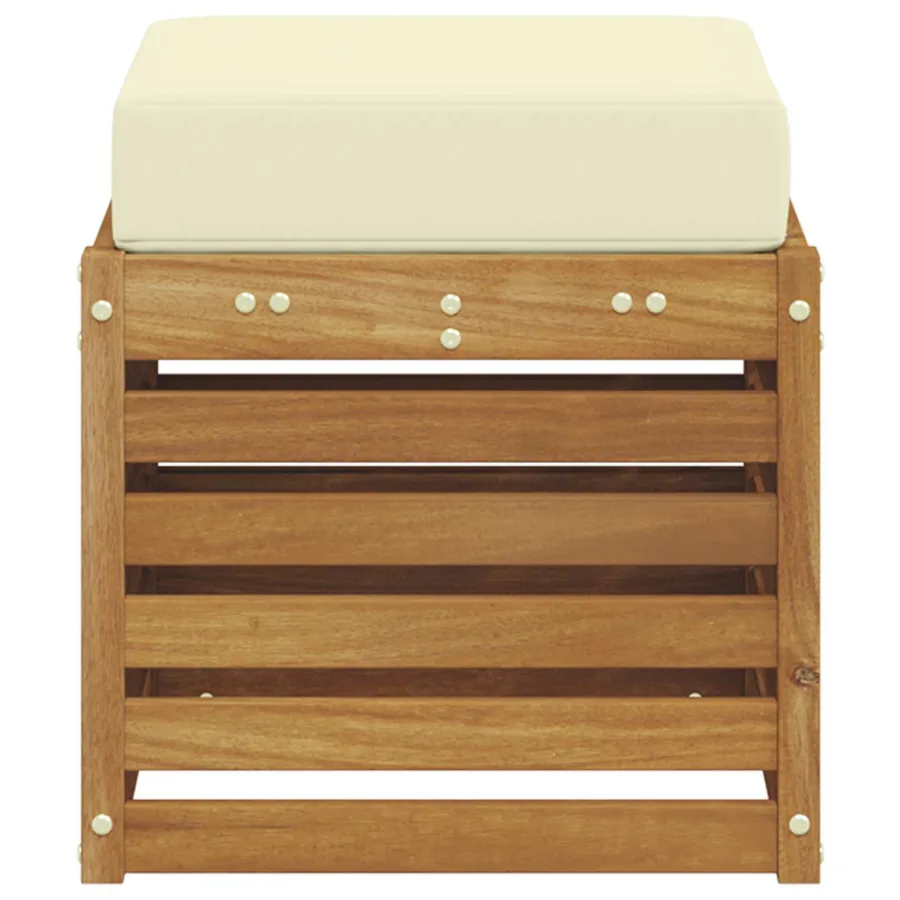 Banc de Jardin Bois d'Acacia Massif Naturel - 4