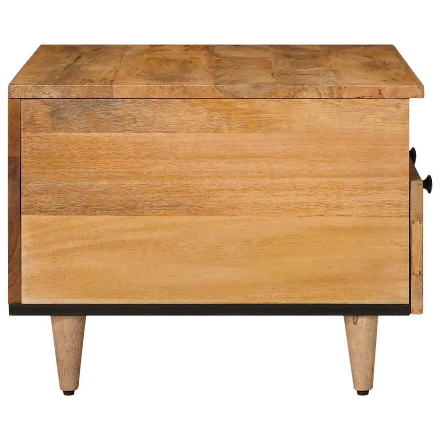 Table basse Naturel 80 x 54 x 40 cm Bois de mangue massif - 4