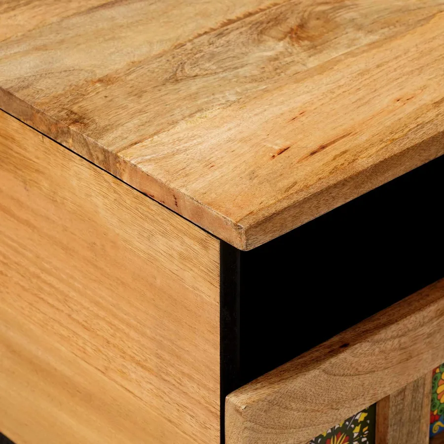 Table basse Naturel 80 x 54 x 40 cm Bois de mangue massif - 6