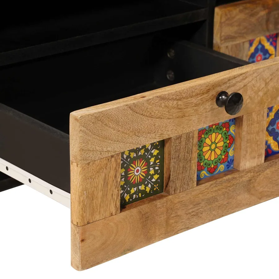 Table basse Naturel 80 x 54 x 40 cm Bois de mangue massif - 7