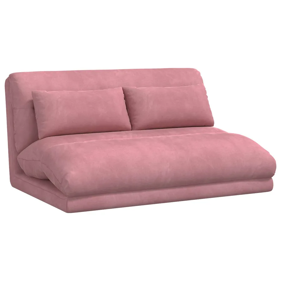 Fauteuil de sol ajustable Rose Velours - 2