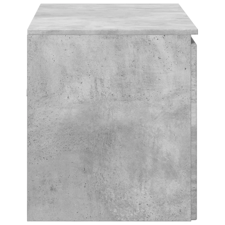 Cabinet de Salle de Bain Mural Gris béton 62,5 x 44,5 x 50 cm - 4