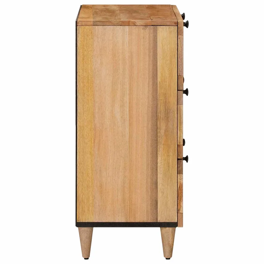 Buffet 2 pcs Naturel 60 x 33 x 75 cm Bois de mangue massif - 5
