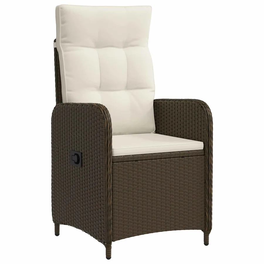 Chaise de jardin inclinable Gris clair et gris foncé - 14