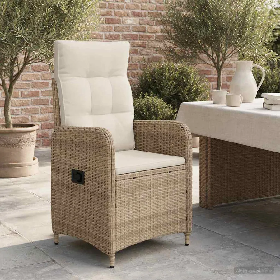 Chaise de jardin inclinable Gris clair et gris foncé - 27