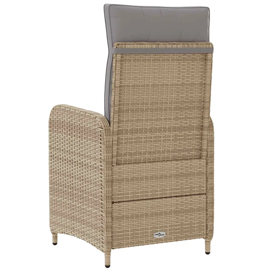 Chaise de jardin inclinable Gris clair et gris foncé - 44