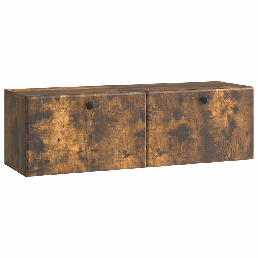 Meuble TV mural 98 x 31 x 30 cm Chêne fumé Bois d'ingénierie - 2