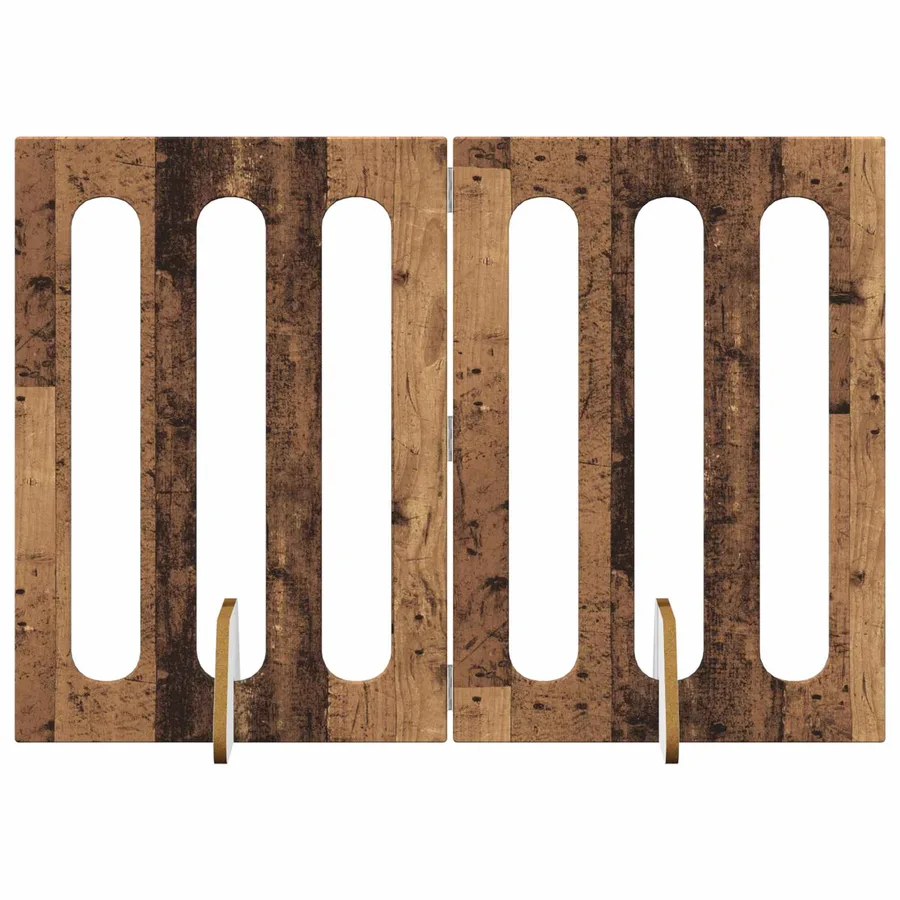 Clôture pliable pour animaux 2 pcs Bois de chêne - 2