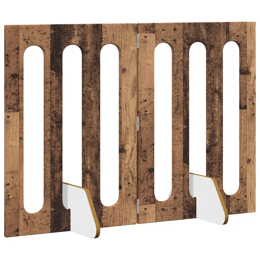 Clôture pliable pour animaux 2 pcs Bois de chêne - 3