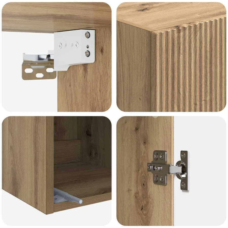 Armoire Murale 33 x 34,5 x 90 cm Bois d'ingénierie - 7
