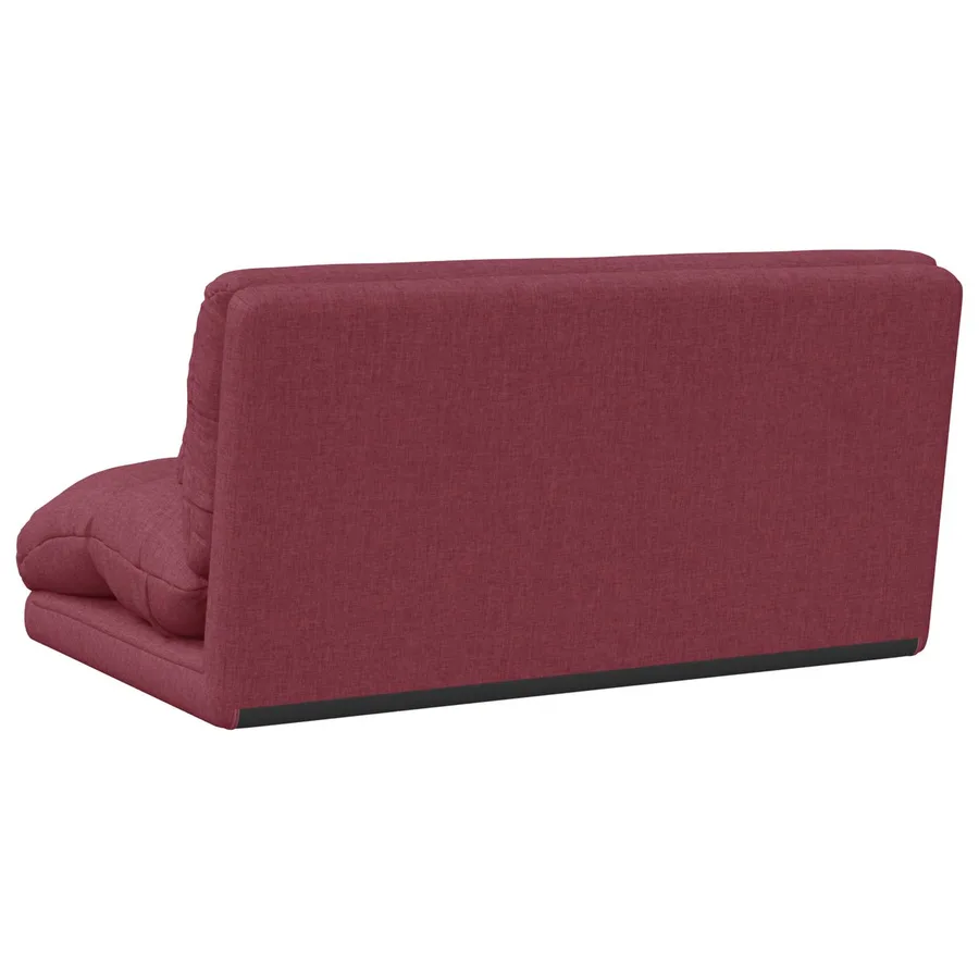 Fauteuil de sol ajustable Bordeaux Tissu - 6