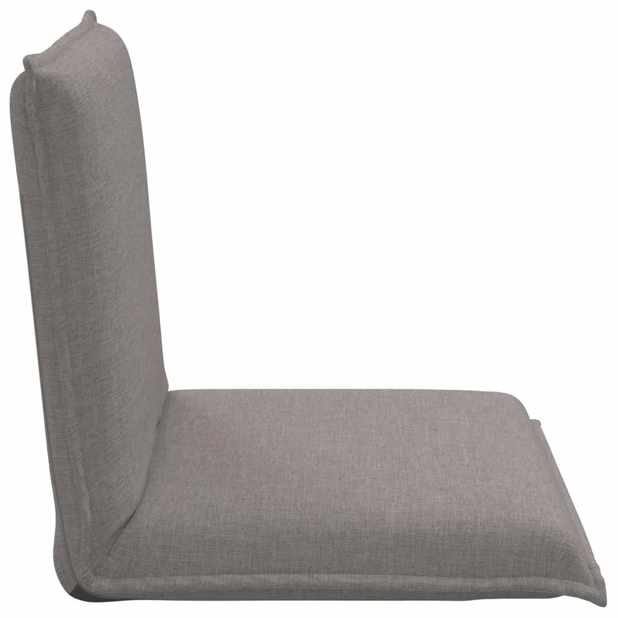 Fauteuil de sol ajustable Taupe Tissu - 5