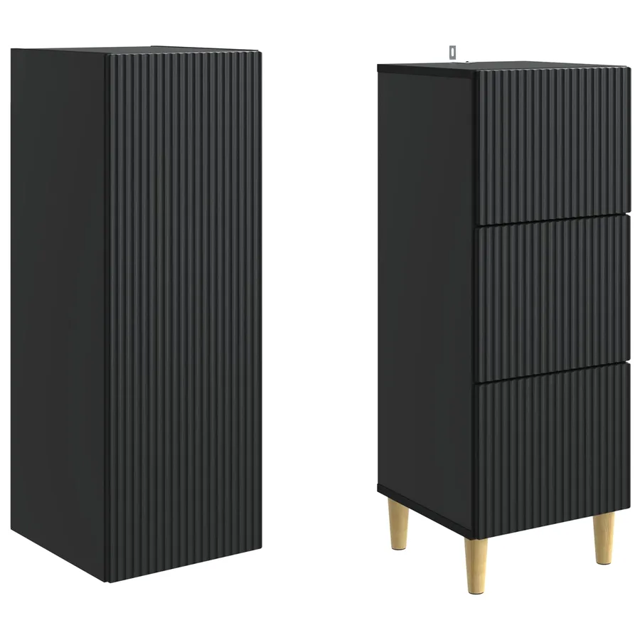 Ensemble de Meubles 2 pcs 33 x 34,5 x 90 cm Bois d'ingénierie - 4