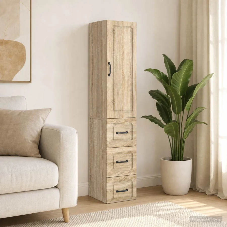 Ensemble de Meubles 2 pcs Chêne Sonoma 33 x 34,5 x 87 cm