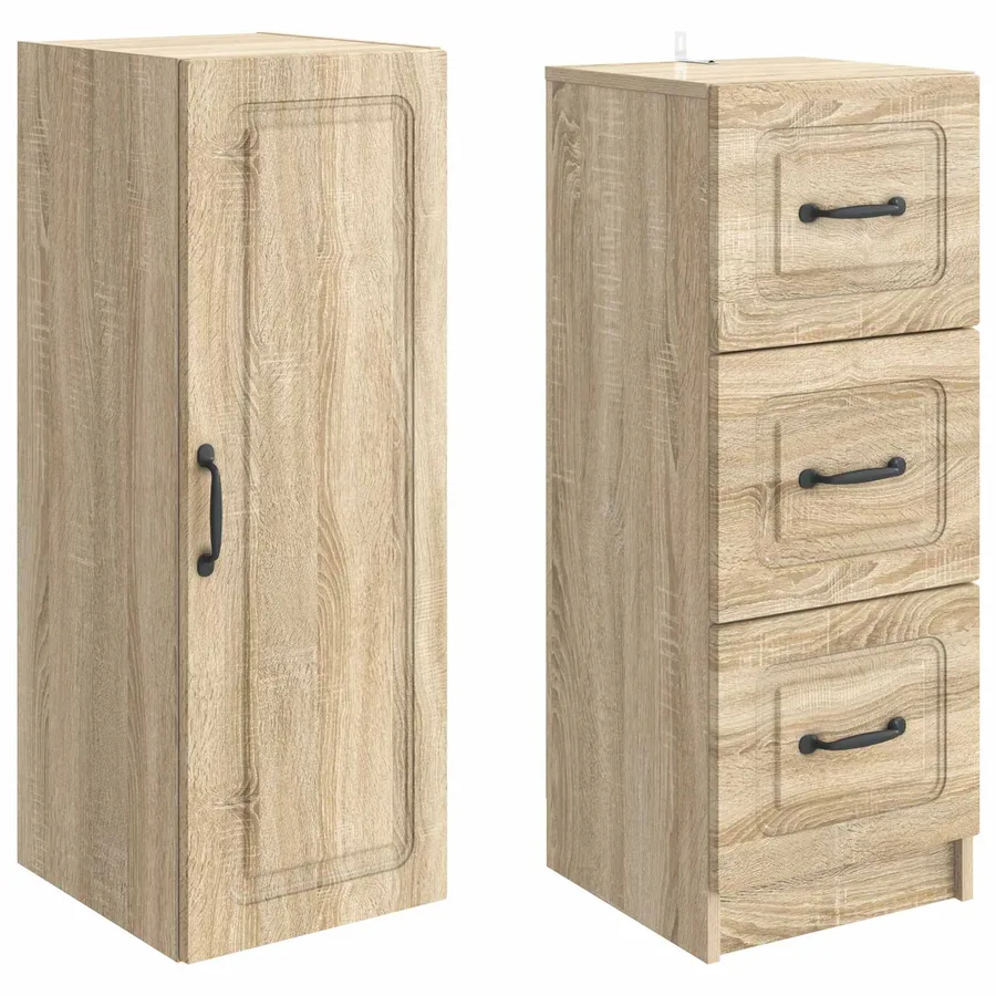 Ensemble de Meubles 2 pcs Chêne Sonoma 33 x 34,5 x 87 cm - 4