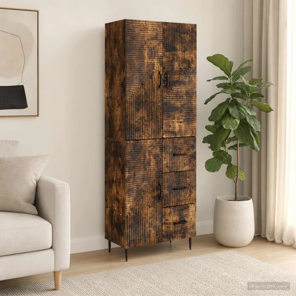 Ensemble de Meubles 2 pcs Chêne fumé 66 x 34,5 x 89,5 cm