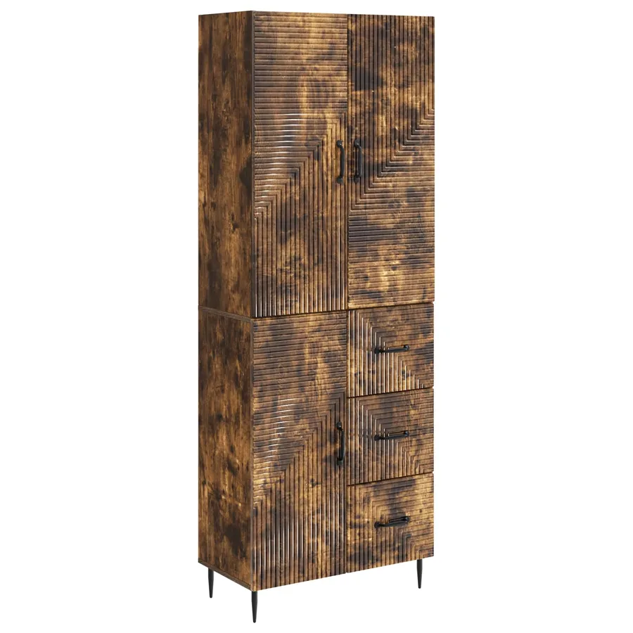 Ensemble de Meubles 2 pcs Chêne fumé 66 x 34,5 x 89,5 cm - 2