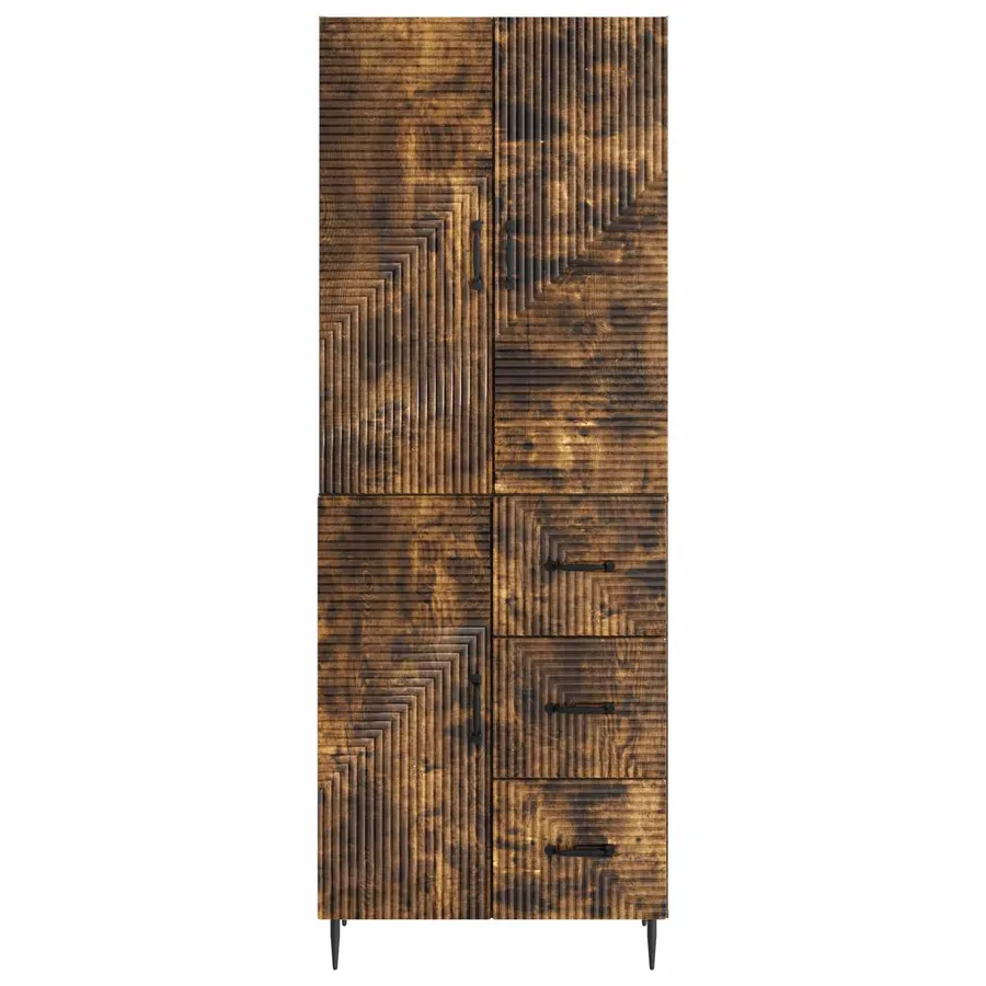 Ensemble de Meubles 2 pcs Chêne fumé 66 x 34,5 x 89,5 cm - 5