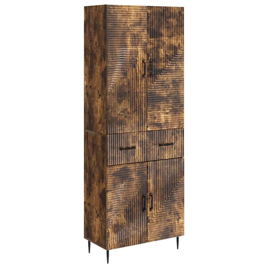 Ensemble de Meubles 2 pcs Chêne fumé 66 x 34,5 x 89,5 cm - 2