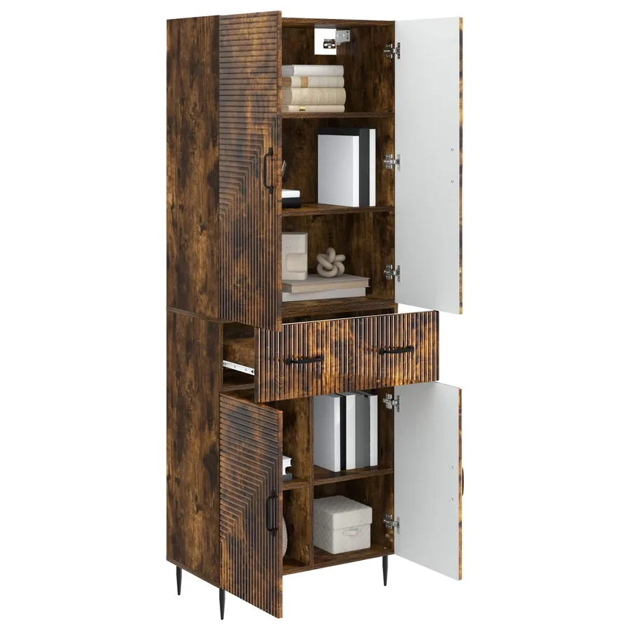 Ensemble de Meubles 2 pcs Chêne fumé 66 x 34,5 x 89,5 cm - 3