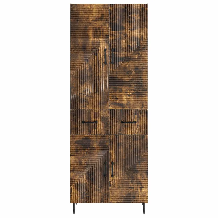 Ensemble de Meubles 2 pcs Chêne fumé 66 x 34,5 x 89,5 cm - 5