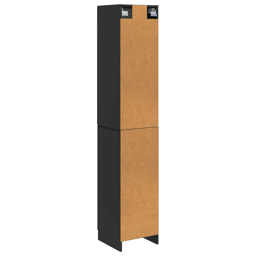 Ensemble de Meubles 2 pcs Noir Bois d'ingénierie - 7