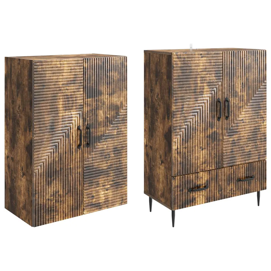 Ensemble de Meubles 2 pcs 66 x 34,5 x 95 cm Bois d'ingénierie - 4