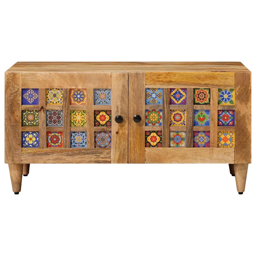 Table basse Naturel 80 x 50 x 40 cm Bois de mangue massif - 3