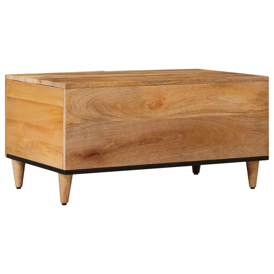 Table basse Naturel 80 x 50 x 40 cm Bois de mangue massif - 5