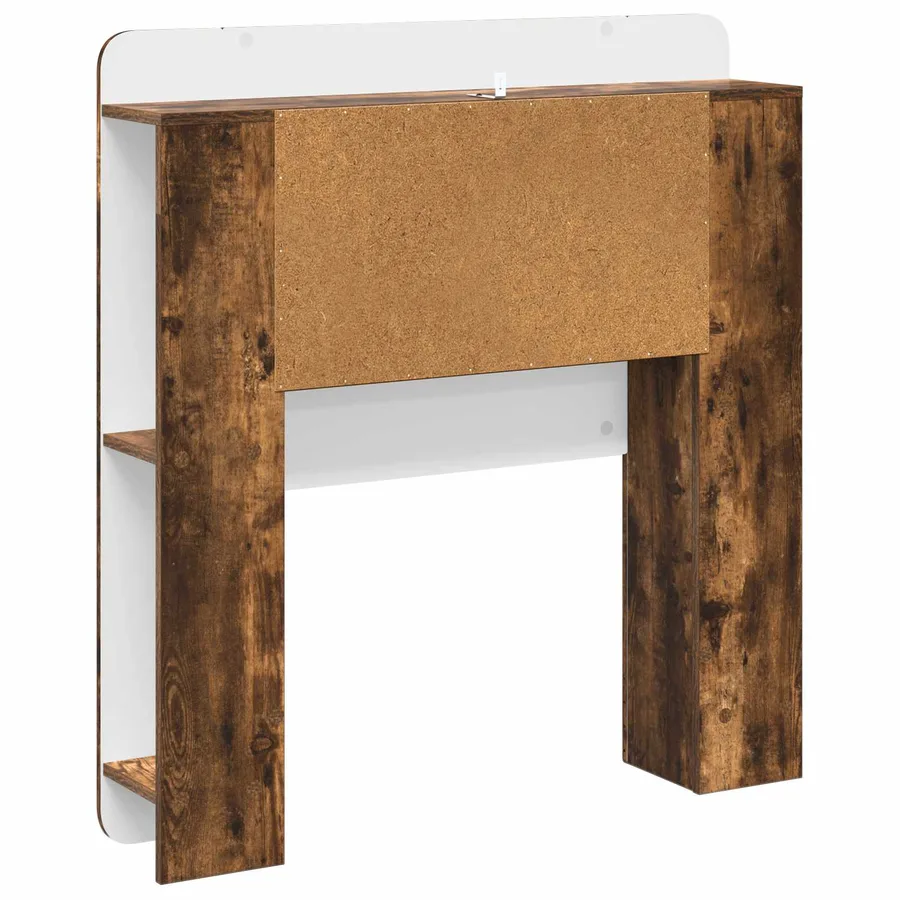 Cabinet de Tête de Lit Chêne fumé Bois d’ingénierie - 7
