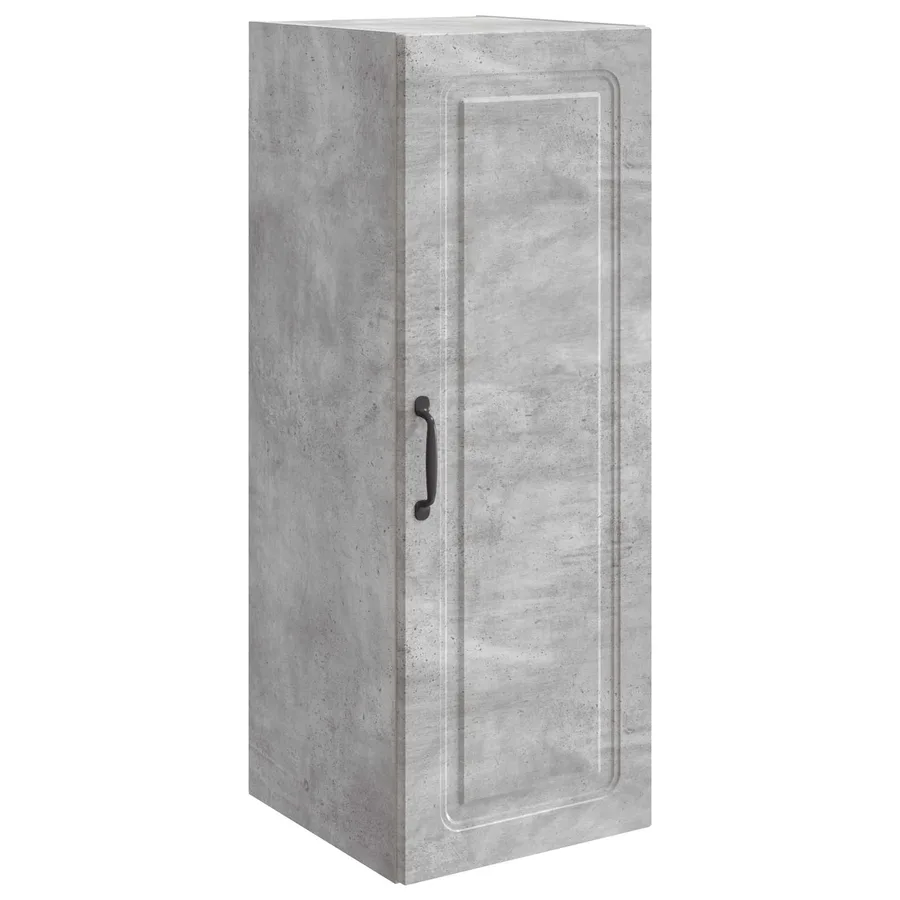 Armoire Murale Gris béton 33 x 34,5 x 90 cm Bois d'ingénierie - 2