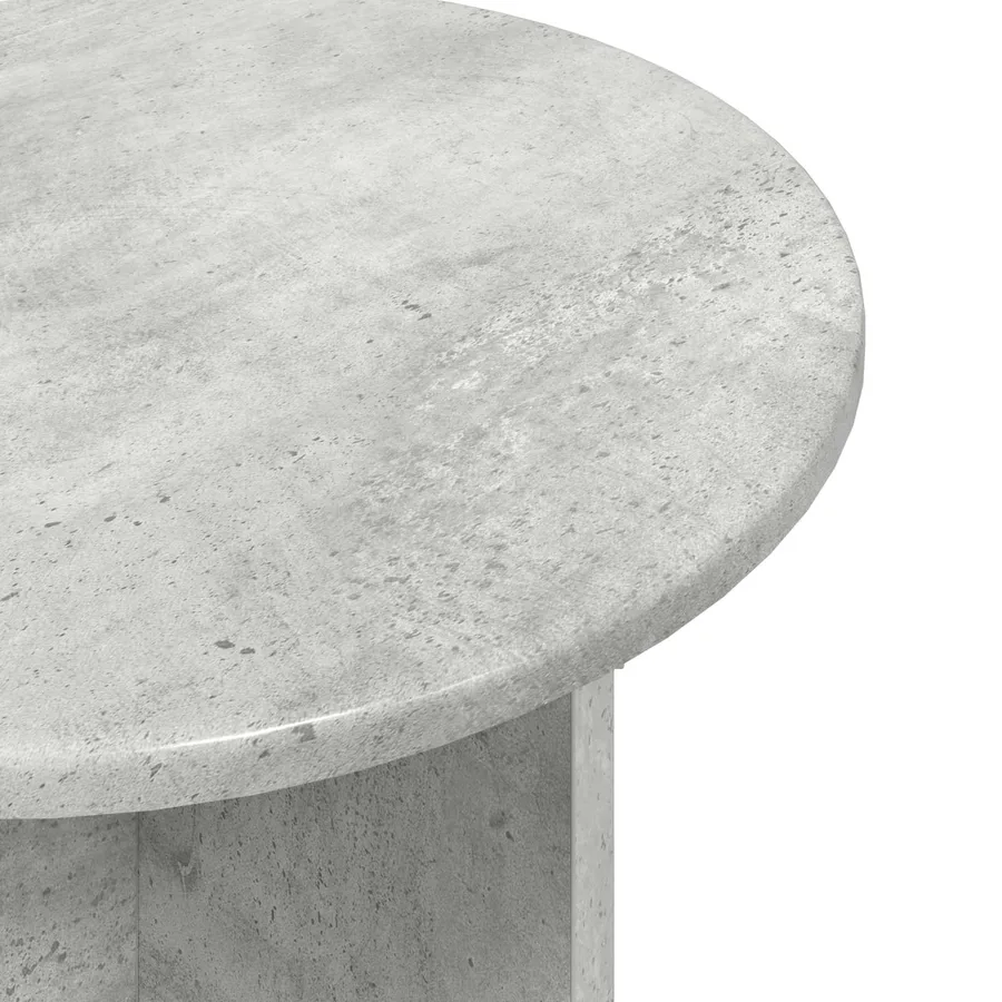 Ensemble de tables d'appoint 2 pcs Gris béton Bois d'ingénierie - 6