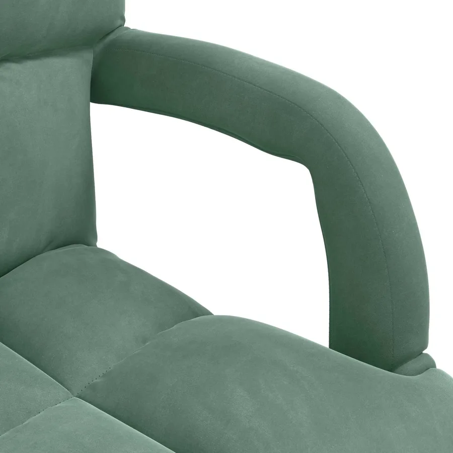 Fauteuil de sol ajustable Vert Mer Velours - 7