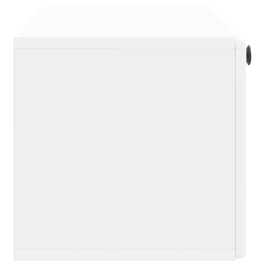 Meuble TV mural 98 x 31 x 30 cm Blanc Bois d'ingénierie - 7