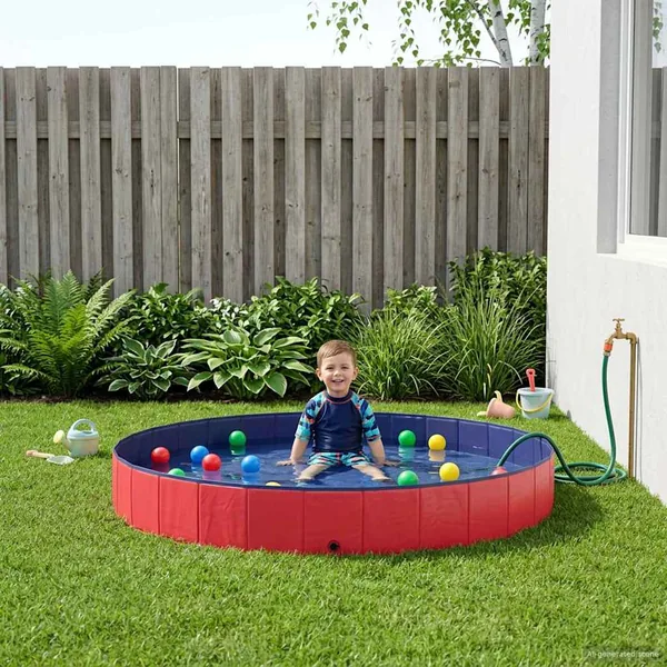 Piscine pour enfants Rouge Ø300 x 38 cm