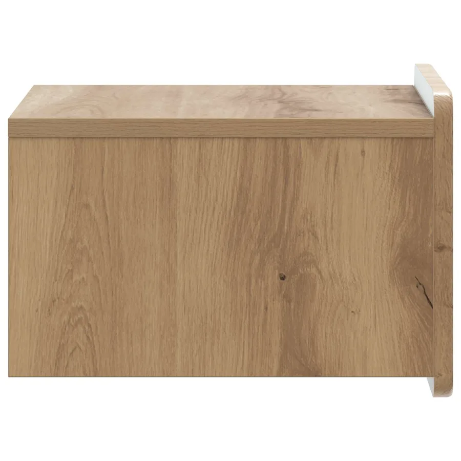 Cabinet de chevet mural Chêne artisanal 33 x 34,5 x 24 cm - 6