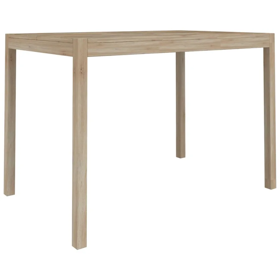 Ensemble à dîner 7 pcs Bois d'acacia solide - 4