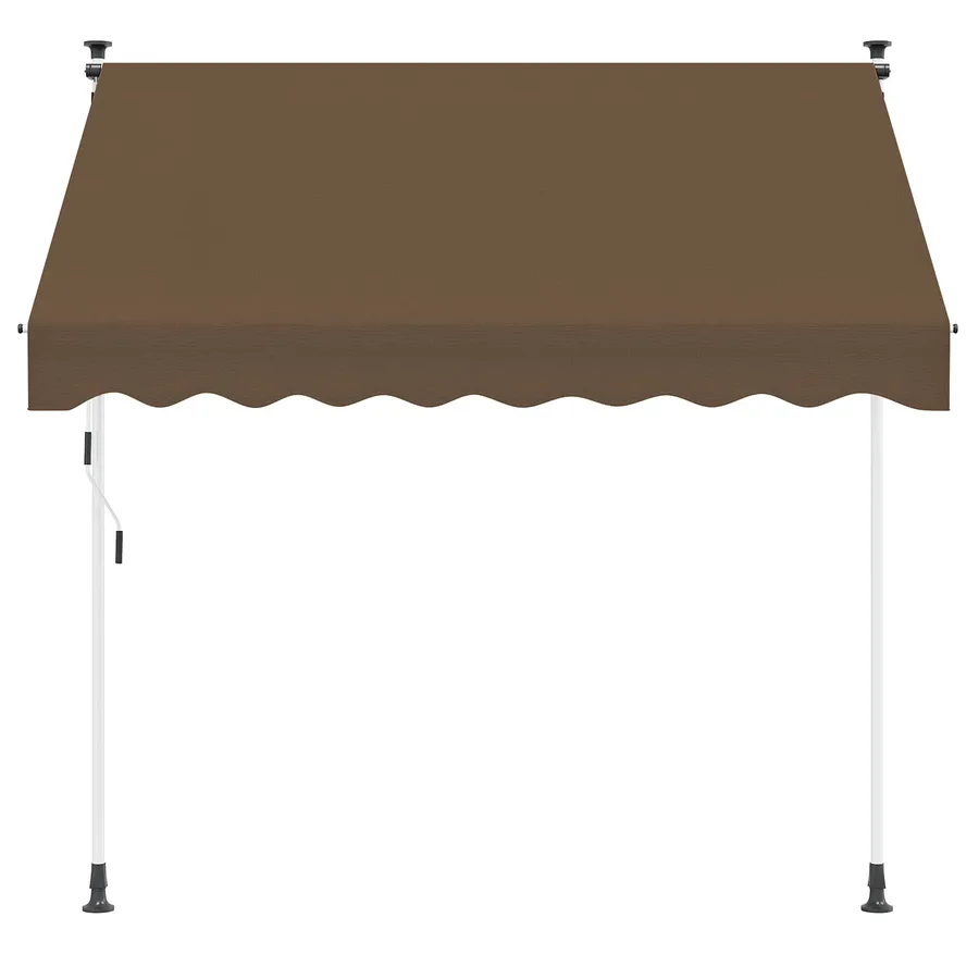 Auvent rétractable manuel Taupe 150 cm - 3