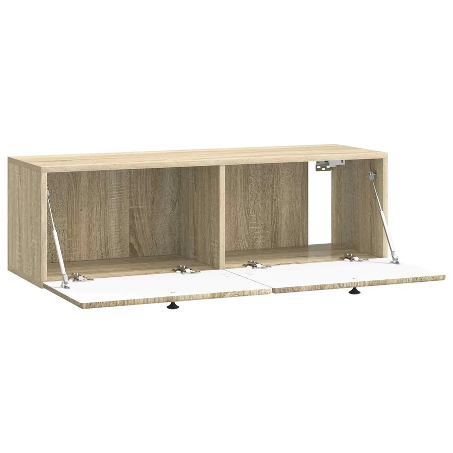 Meuble TV mural 98 x 31 x 30 cm Chêne Sonoma Bois d'ingénierie - 5