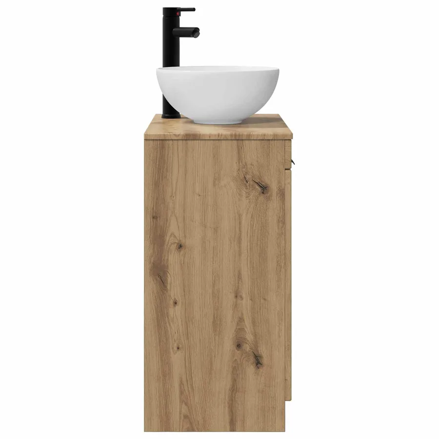 Meuble de salle de bain avec évier Chêne artisanal - 5