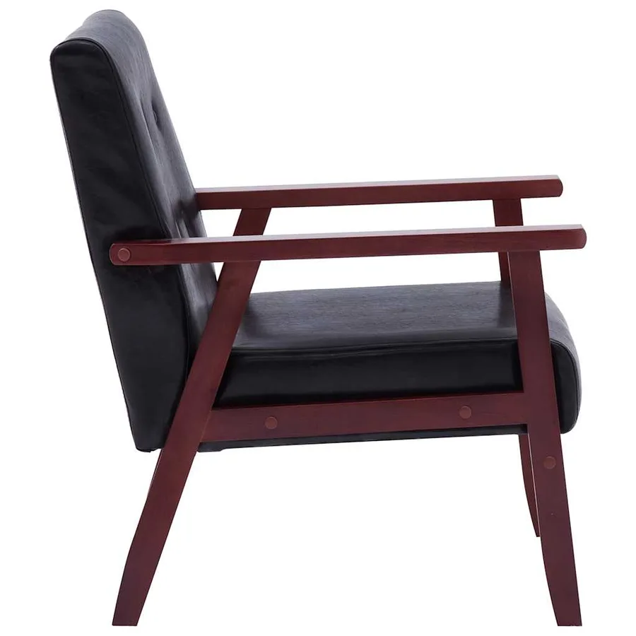 Ensemble de canapés 2 pcs noir similicuir - 7
